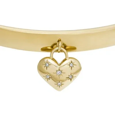 Pulsera tipo esclava con corazón de acero inoxidable dorado Sadie All My Love Pulsera tipo esclava con corazón de acero inoxidable dorado Sadie All My Love
