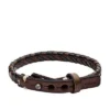 Pulsera trenzada informal vintage Bronson Marrón y negro Pulsera trenzada informal vintage Bronson Marrón y negro