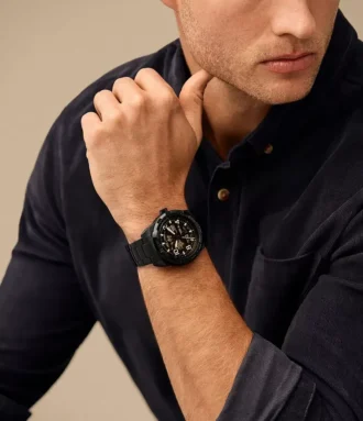 Reloj automático Bronson de acero inoxidable negro Reloj automático Bronson de acero inoxidable negro