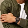 Reloj automático de acero inoxidable negro Reloj automático de acero inoxidable negro