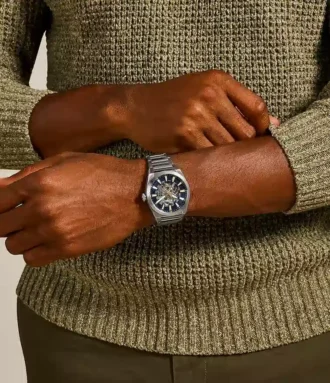 Reloj automático Everett de acero inoxidable