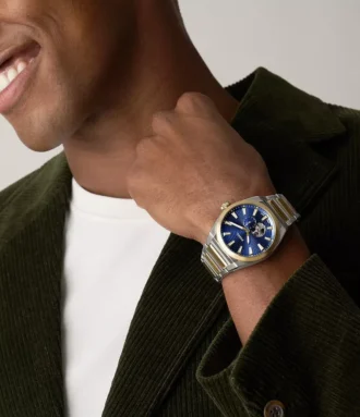 Reloj automático Everett de acero inoxidable en dos tonos