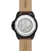 Reloj Bronson automático con correa de cuero marrón LiteHide™