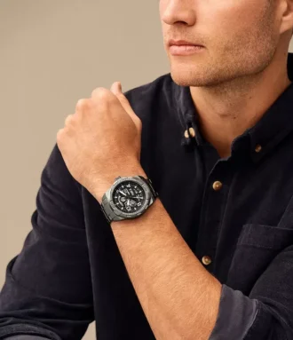 Reloj Bronson automático de acero inoxidable ahumado
