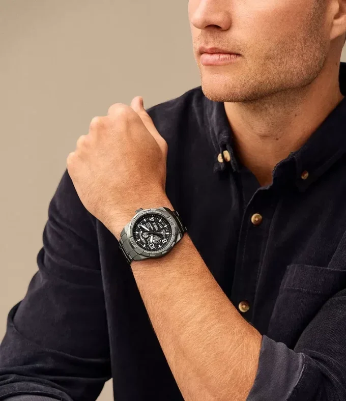Reloj Bronson automático de acero inoxidable ahumado Reloj Bronson automático de acero inoxidable ahumado