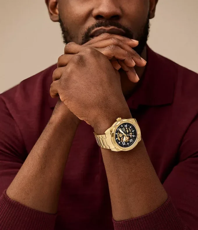 Reloj Bronson automático de acero inoxidable dorado Reloj Bronson automático de acero inoxidable dorado