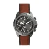 Reloj Bronson Chronograph marrón con correa de piel LiteHide™ Reloj Bronson Chronograph marrón con correa de piel LiteHide™
