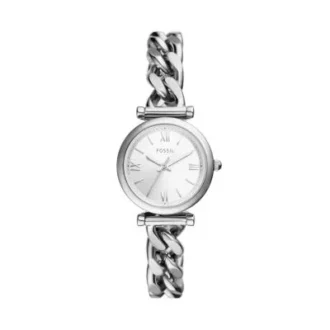 Reloj Carlie de acero inoxidable con tres agujas