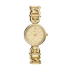 Reloj Carlie de acero inoxidable dorado con tres agujas Reloj Carlie de acero inoxidable dorado con tres agujas
