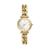 Reloj Carlie de acero inoxidable dorado con tres agujas Reloj Carlie de acero inoxidable dorado con tres agujas