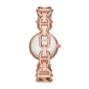 Reloj Carlie de acero inoxidable tono oro rosa con tres agujas Reloj Carlie de acero inoxidable tono oro rosa con tres agujas
