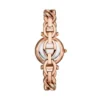 Reloj Carlie de acero inoxidable tono oro rosa con tres agujas Reloj Carlie de acero inoxidable tono oro rosa con tres agujas
