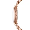 Reloj Carlie de acero inoxidable tono oro rosa con tres agujas Reloj Carlie de acero inoxidable tono oro rosa con tres agujas