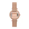 Reloj Carlie Mini automático con malla de acero inoxidable en tono oro rosa Reloj Carlie Mini automático con malla de acero inoxidable en tono oro rosa
