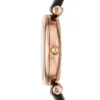 Reloj Carlie Mini de tres agujas con correa de cuero negro Reloj Carlie Mini de tres agujas con correa de cuero negro