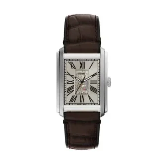 Reloj Carraway automático con correa de piel de cocodrilo marrón Reloj Carraway automático con correa de piel de cocodrilo marrón