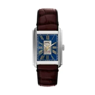 Reloj Carraway automático con correa de piel de cocodrilo marrón Reloj Carraway automático con correa de piel de cocodrilo marrón