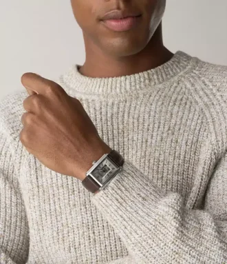 Reloj Carraway automático con correa de piel de cocodrilo marrón Reloj Carraway automático con correa de piel de cocodrilo marrón