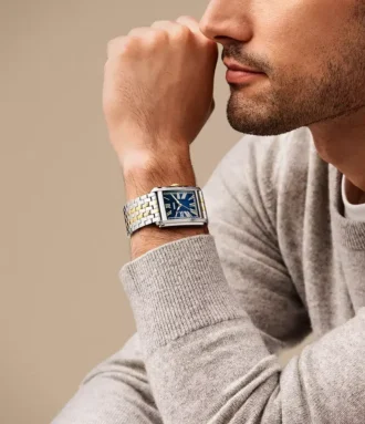 Reloj Carraway de acero inoxidable de dos tonos y tres agujas