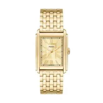 Reloj Carraway de acero inoxidable dorado con tres agujas Reloj Carraway de acero inoxidable dorado con tres agujas