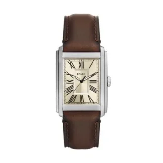 Reloj Carraway de tres agujas con correa de cuero marrón Reloj Carraway de tres agujas con correa de cuero marrón
