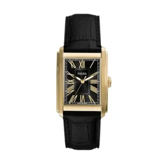 Reloj Carraway de tres agujas con correa de piel de cocodrilo negra Reloj Carraway de tres agujas con correa de piel de cocodrilo negra