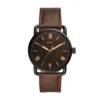 Reloj Copeland de 42 mm con tres agujas y correa de cuero marrón Reloj Copeland de 42 mm con tres agujas y correa de cuero marrón