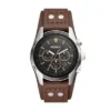 Reloj cronógrafo Coachman de cuero marrón Reloj cronógrafo Coachman de cuero marrón