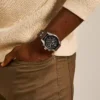 Reloj cronógrafo Coachman de cuero marrón Reloj cronógrafo Coachman de cuero marrón