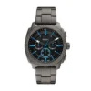 Reloj cronógrafo de acero inoxidable ahumado
