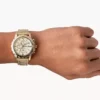 Reloj cronógrafo Dean de acero inoxidable dorado