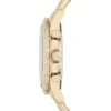 Reloj cronógrafo Dean de acero inoxidable dorado