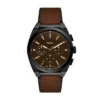 Reloj cronógrafo Everett con correa de cuero marrón Reloj cronógrafo Everett con correa de cuero marrón