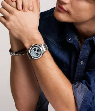 Reloj cronógrafo Everett de acero inoxidable