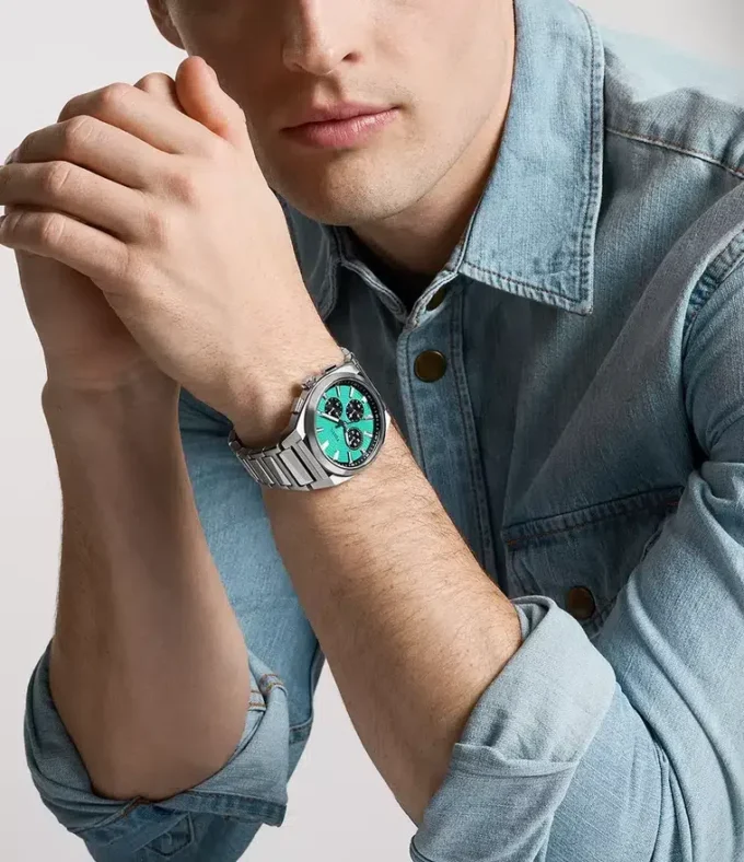 Reloj cronógrafo Everett de acero inoxidable Reloj cronógrafo Everett de acero inoxidable