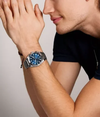 Reloj cronógrafo Everett de acero inoxidable