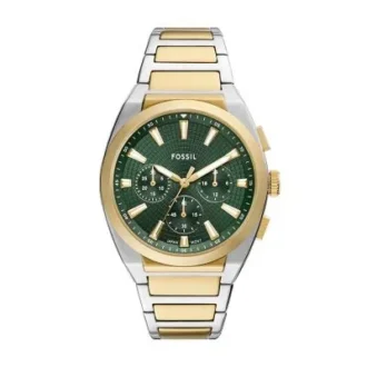 Reloj cronógrafo Everett de acero inoxidable en dos tonos