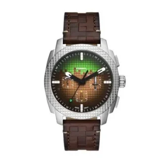 Reloj cronógrafo Grass Block de edición limitada Minecraft x Fossil
