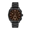 Reloj cronógrafo Machine de acero inoxidable negro