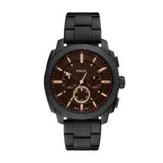 Reloj cronógrafo Machine de acero inoxidable negro