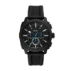 Reloj cronógrafo Machine de silicona negra