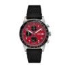 Reloj cronógrafo Sport Tourer de cuero negro