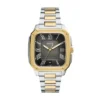 Reloj Crosby de acero inoxidable bicolor con tres agujas y fecha
