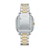 Reloj Crosby de acero inoxidable bicolor con tres agujas y fecha