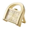 Reloj de escritorio Harwell de tres agujas en tono dorado