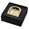 Reloj de escritorio Harwell de tres agujas en tono dorado
