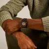 Reloj Everett automático de cuero LiteHide™ marrón oscuro Reloj Everett automático de cuero LiteHide™ marrón oscuro