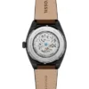 Reloj Everett automático de cuero LiteHide™ marrón oscuro Reloj Everett automático de cuero LiteHide™ marrón oscuro