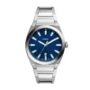 Reloj Everett de acero inoxidable con tres agujas y fecha