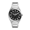Reloj Everett de acero inoxidable con tres agujas y fecha